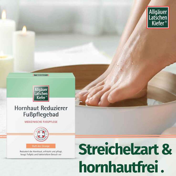 Allgäuer Latschenkiefer Hornhaut Reduzierer Fußpflegebad, 10X10 g