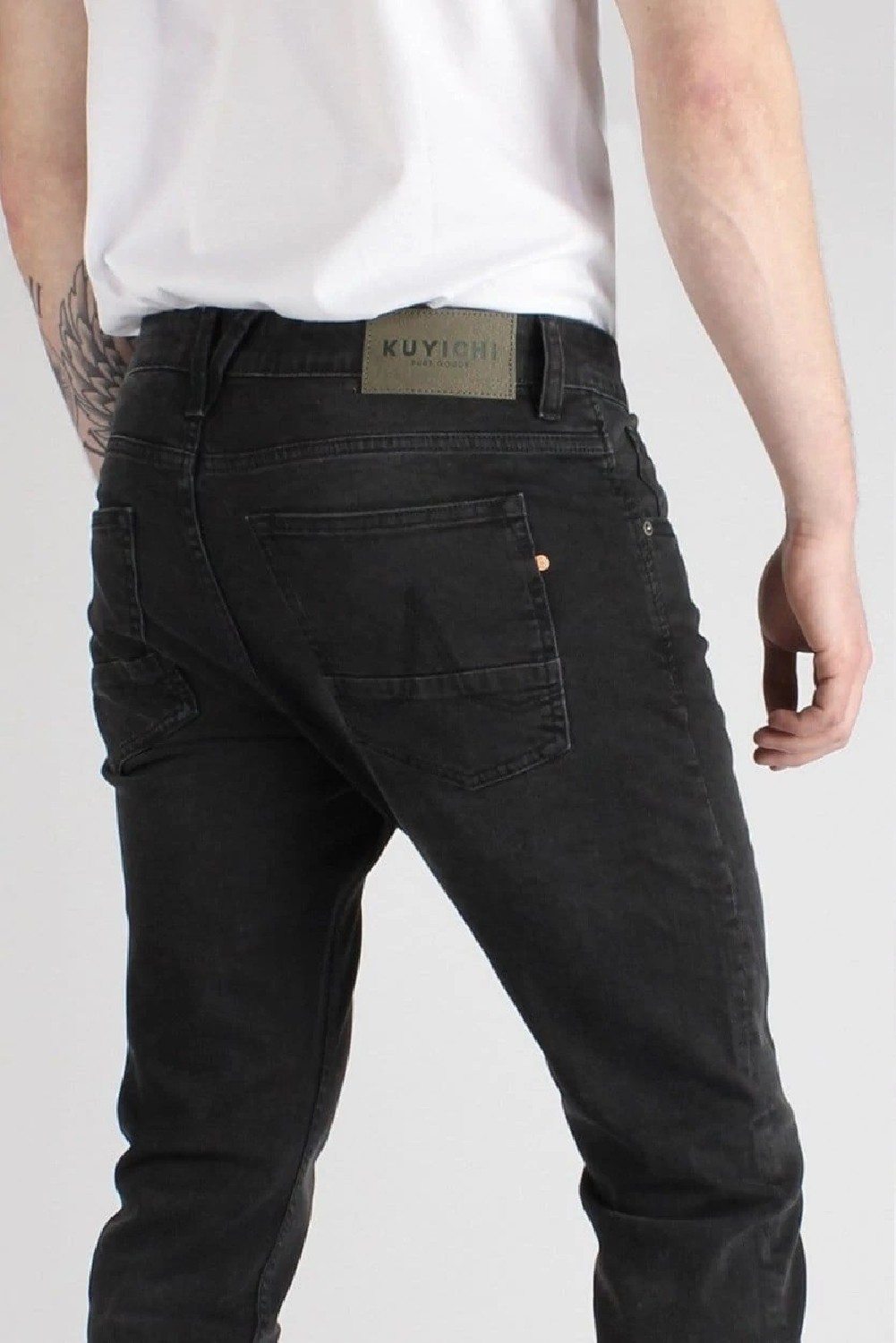 Kuyichi Herren-Jeans Kale Skinny Black Used