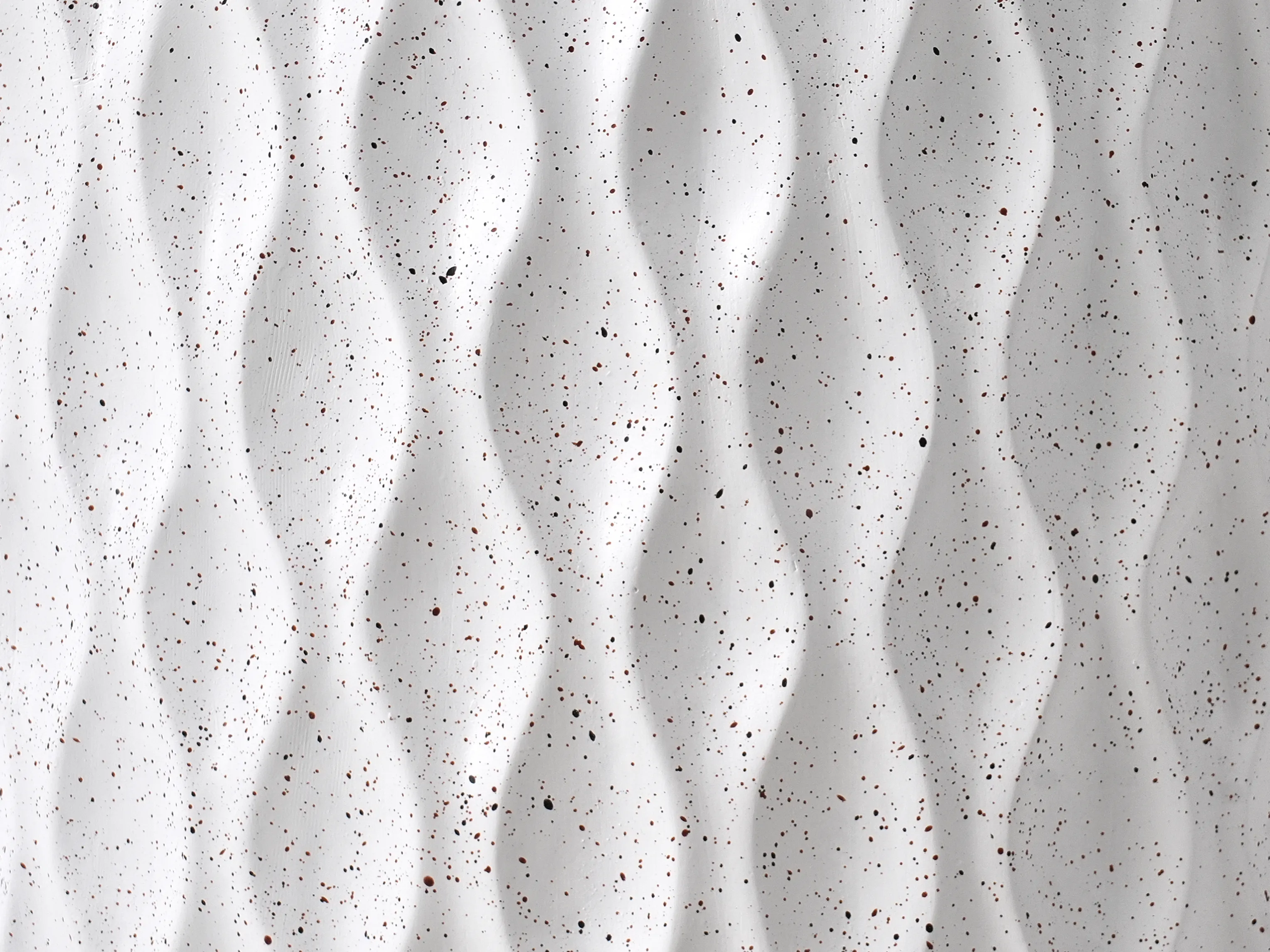Bijzettafel ANTELAO 37 cm 37 cm Terrazzo-effect Wit terrazzo