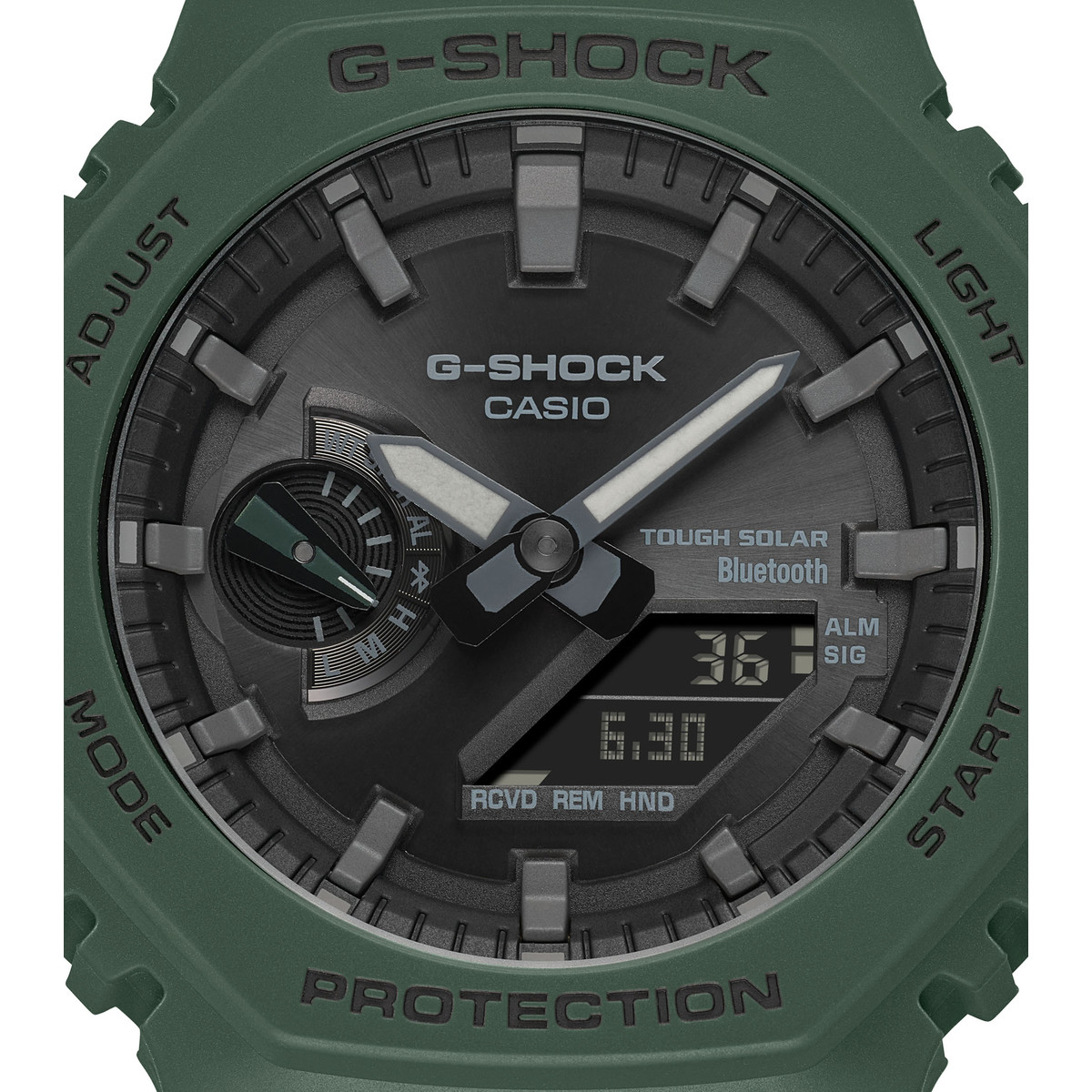 Montre G-SHOCK homme bracelet résine vert sapin