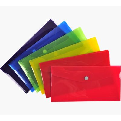 Exacompta Iderama - Pochette enveloppe - format 10 x 21 cm - bouton pression - disponible dans différentes couleurs