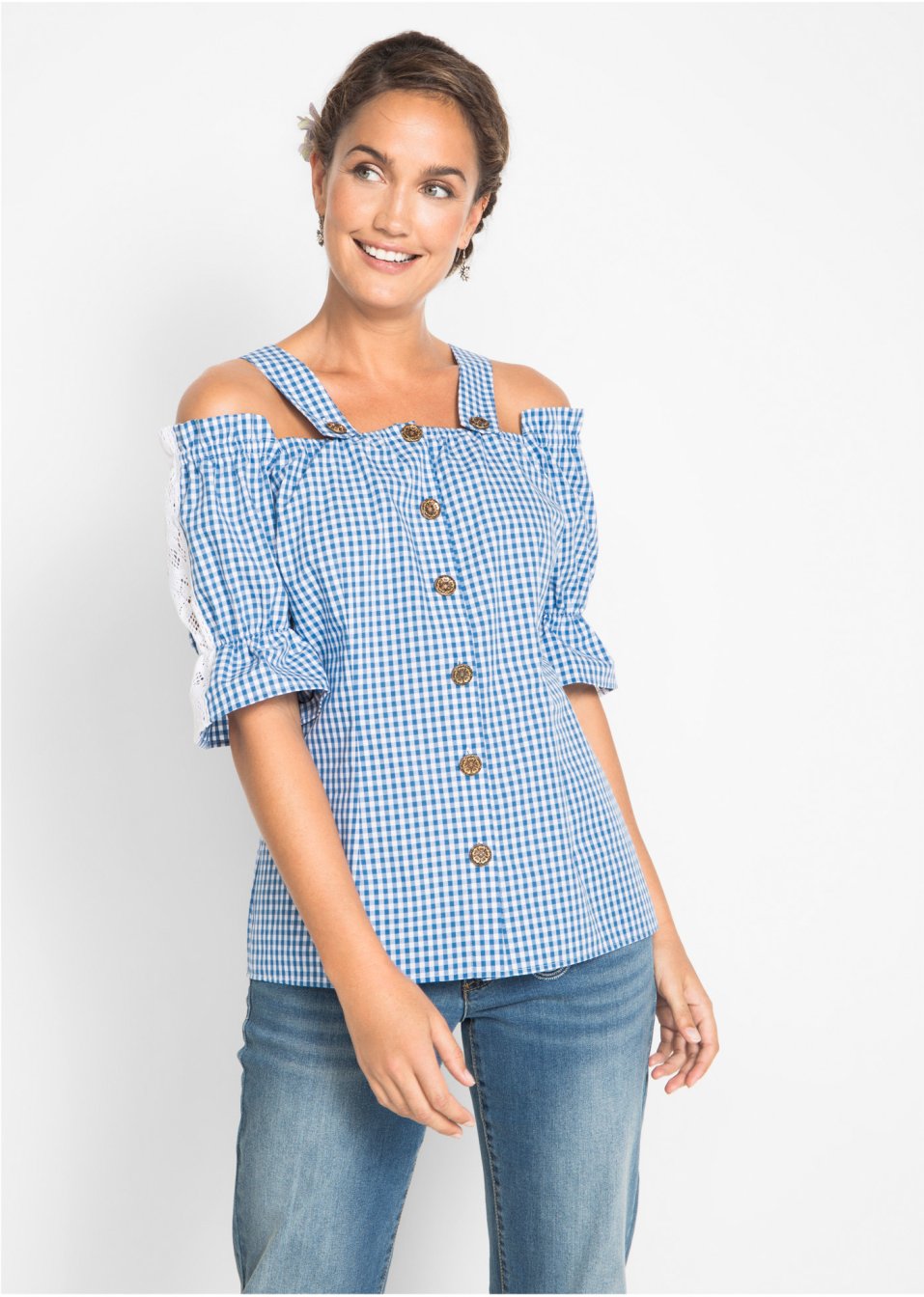Blouse bavaroise, demi-manches