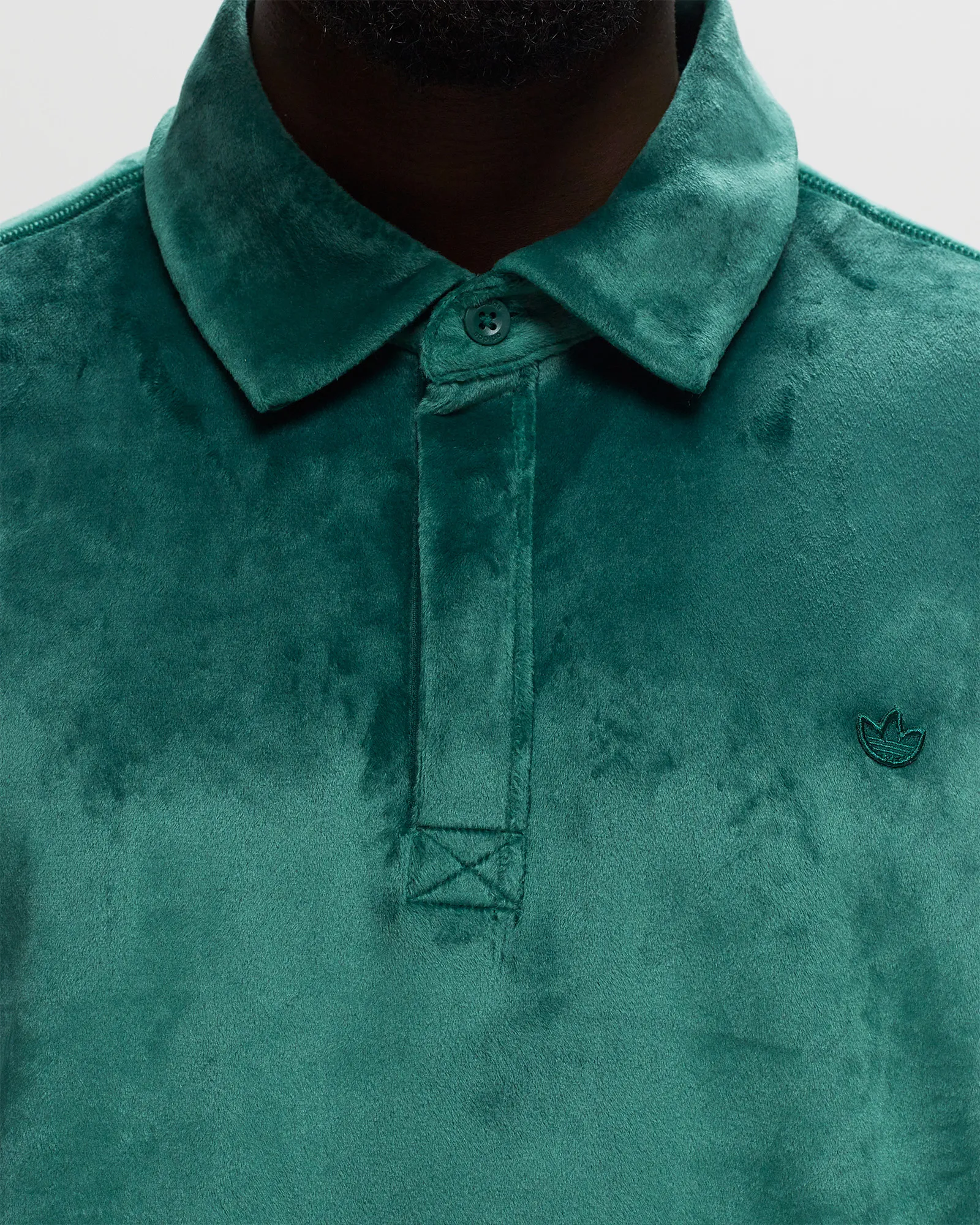 Adidas PREMIUM ESSENTIALS+ VELOUR LS POLO