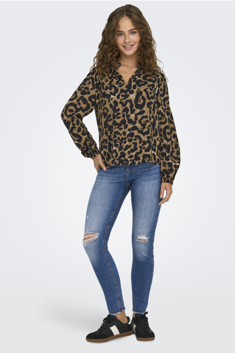 Only bruine dames blouse