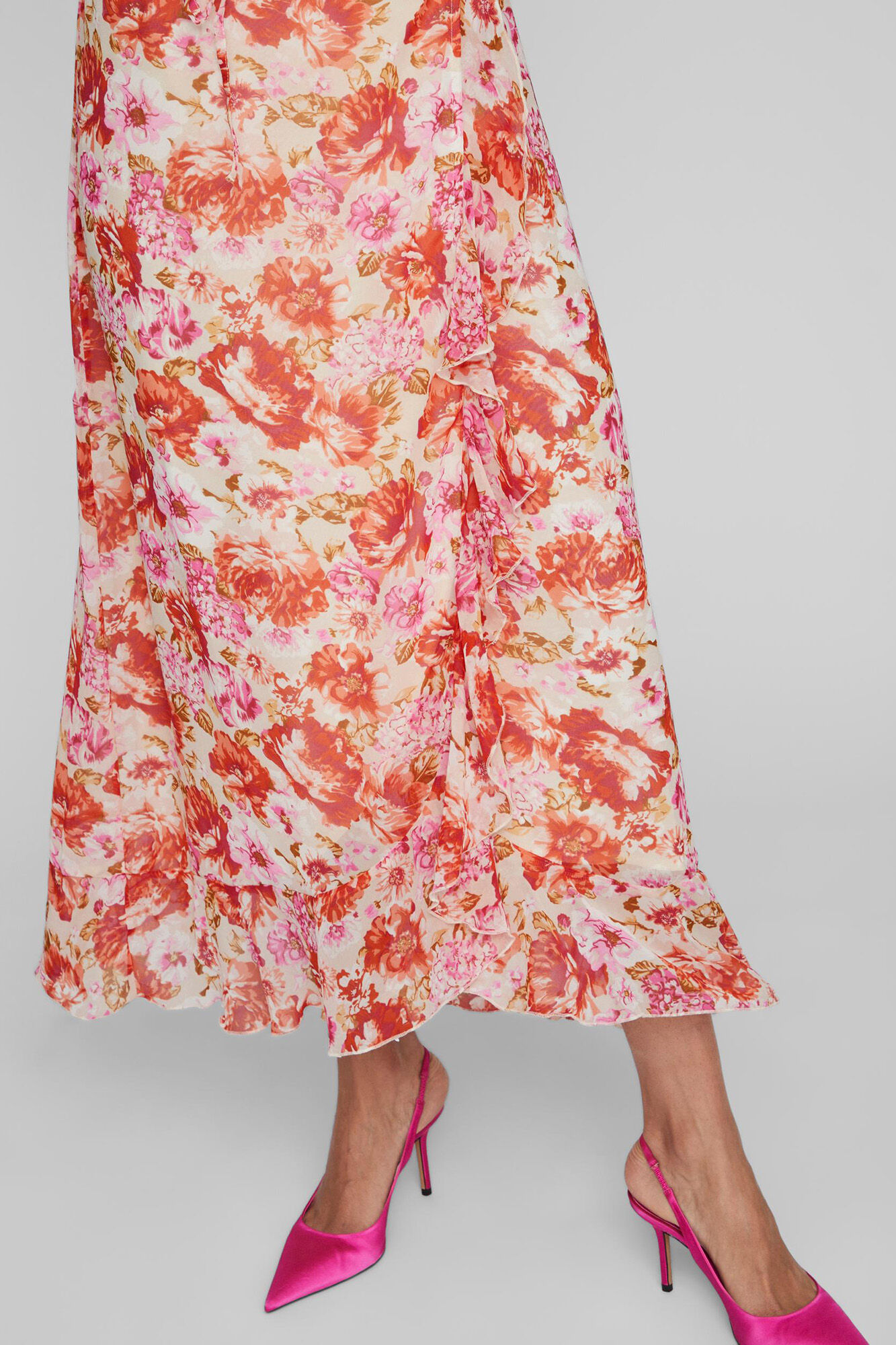 Vestido envelope com alças - Cinza