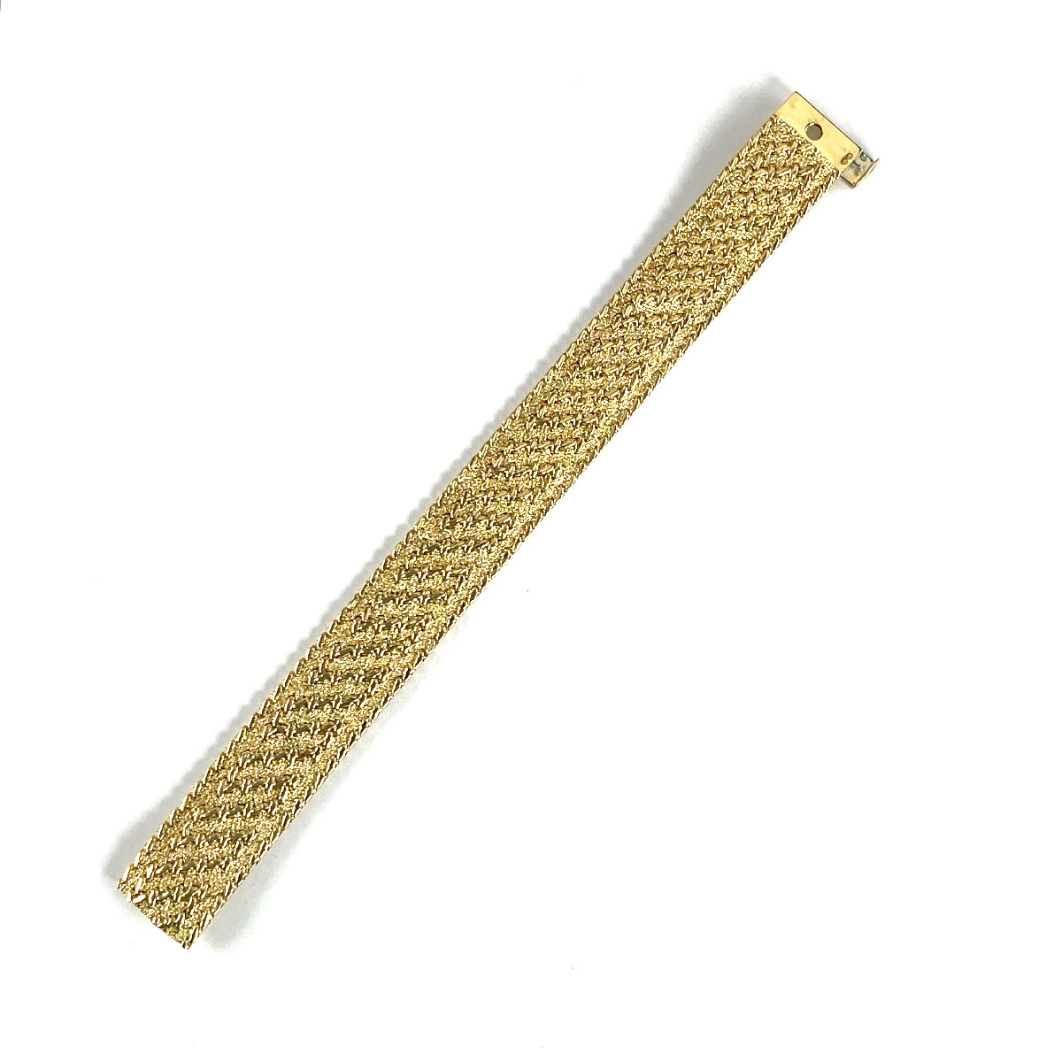 Bracelet d'occasion or 750 jaune maille polonaire 19 cm