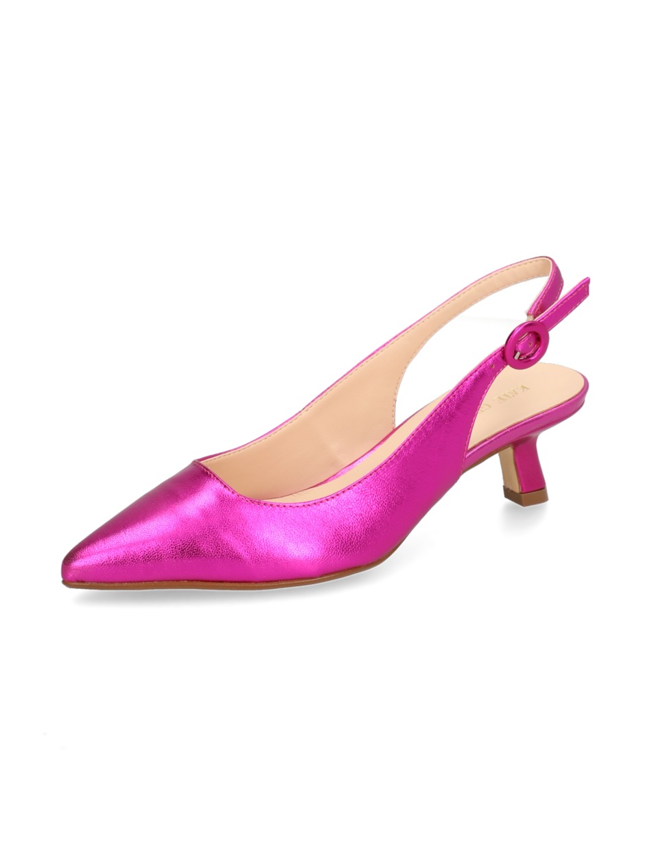 Glattleder Slingpumps