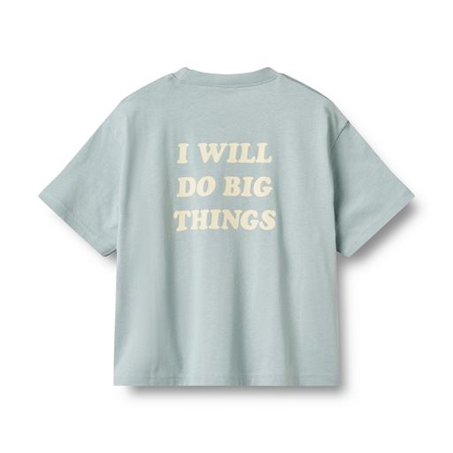 Wheat Noko T-shirt, Blue, 128 cm