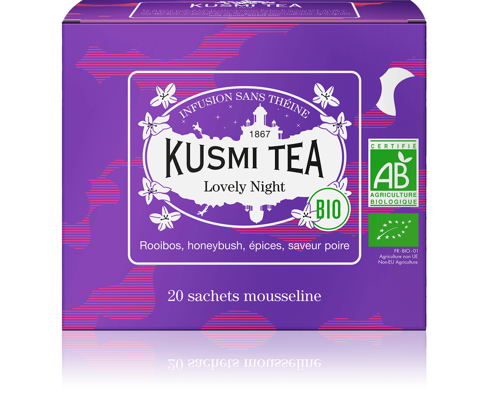 Lovely Night-Rooibos, honeybush, tilleul 20 sachets
