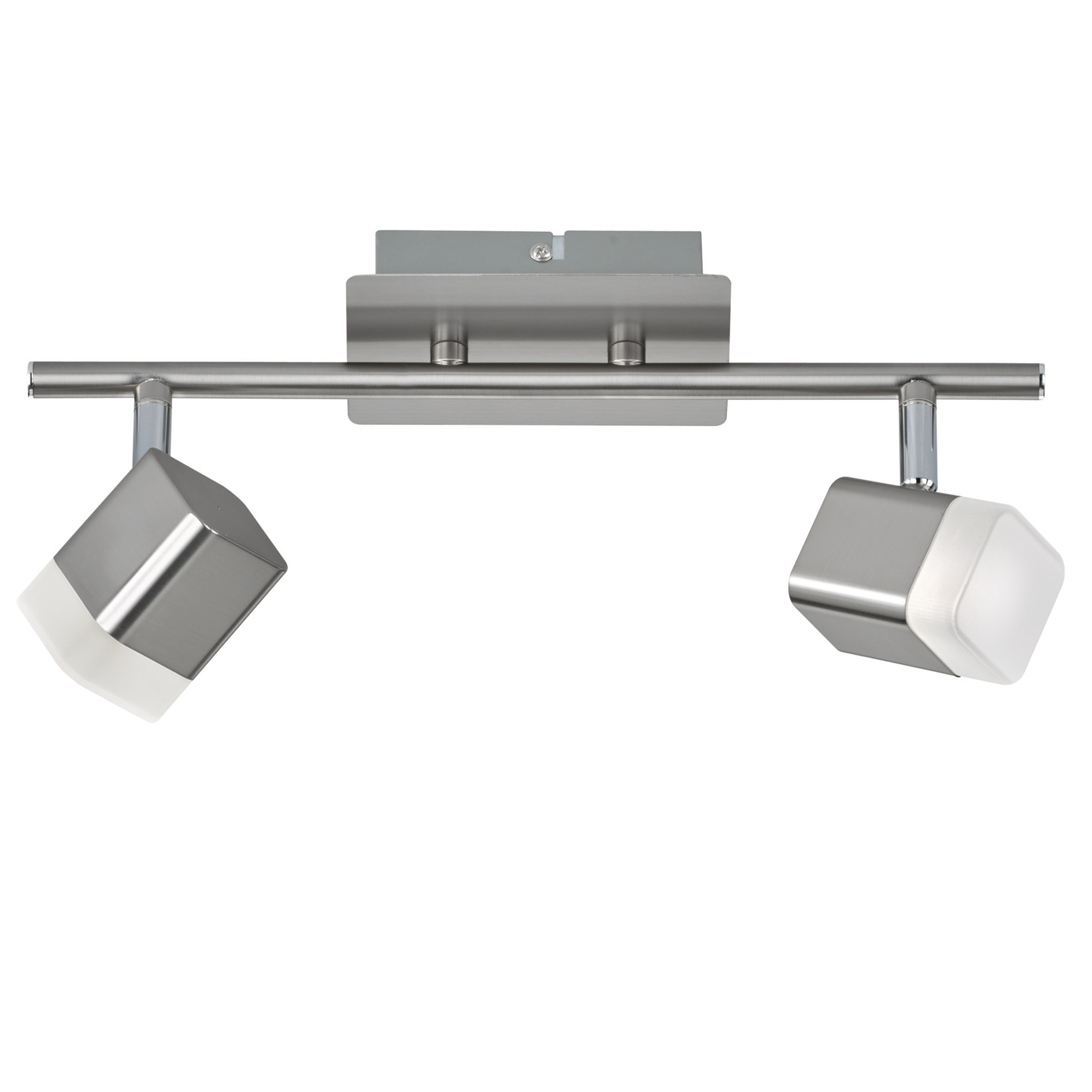 LED-Balken - nickelfarben - 2-flammig