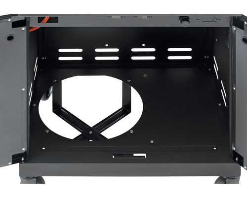 Char-Broil Gas2Coal 440 hybride gasgrill, 155 x 62,9 x 116,8 cm, 4 branders + zijbrander, zwart, inclusief rooster, dekselthermometer, vetopvangbak, grillrooster en warmhoudrek