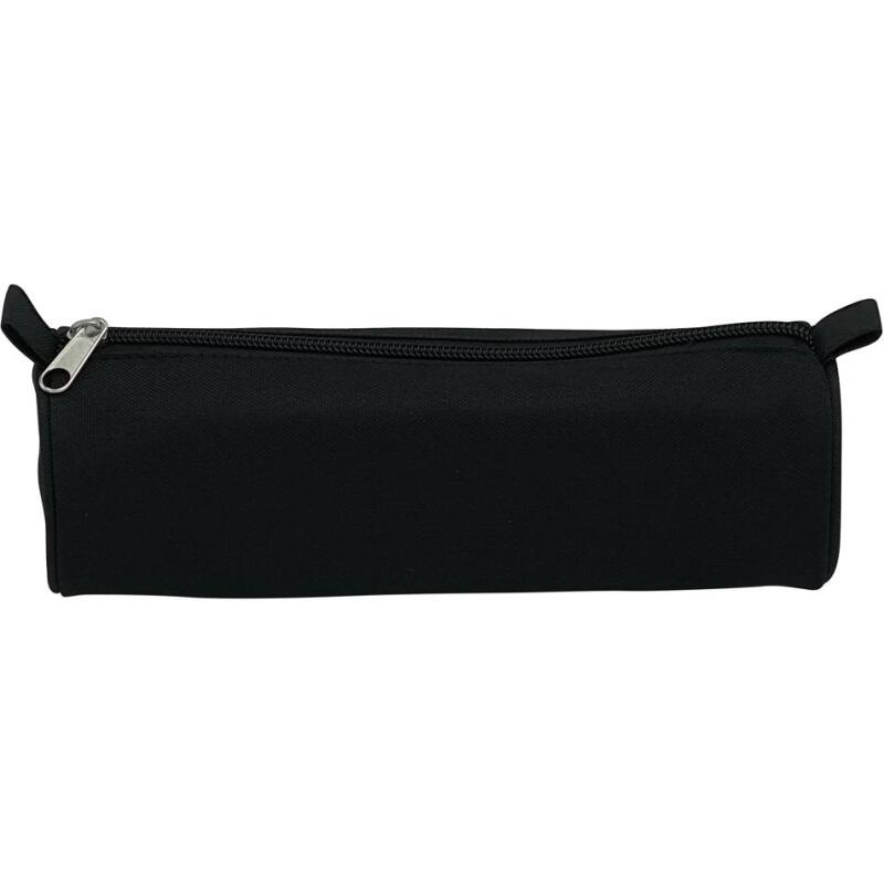 Trousse textile ronde Ø7 x 22 cm, noir
