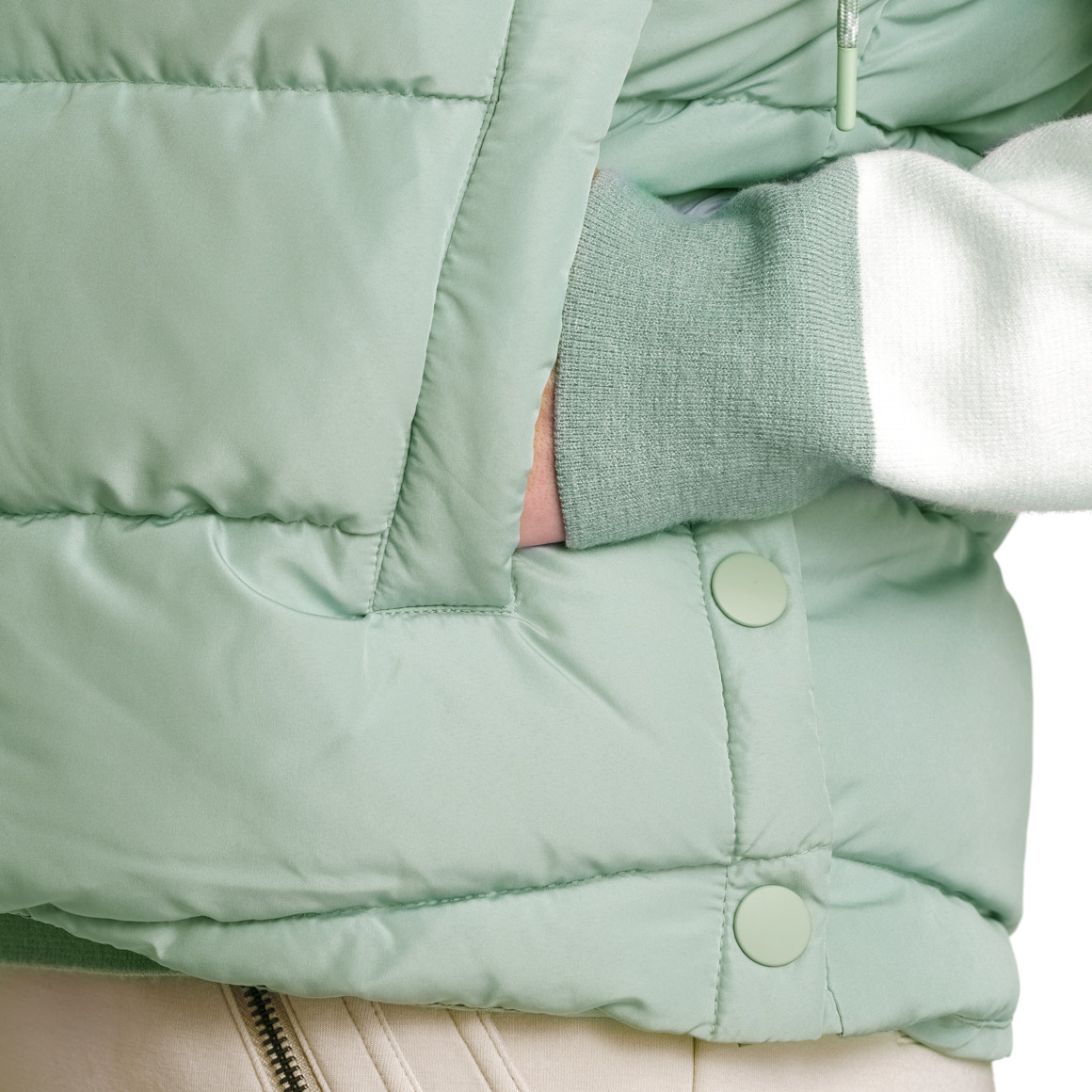 Gina Collection Damen Weste in Unifarben mintgrün