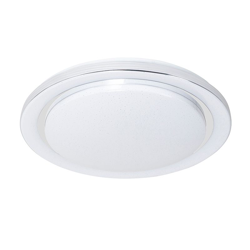 Smart plafondlamp wit 48 cm incl. LED en dimmer RGB - Jochem