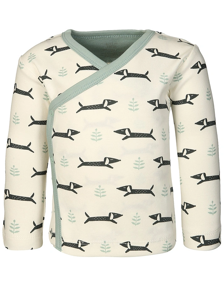 Wickeljacke DACHSY in weiß/hellblau