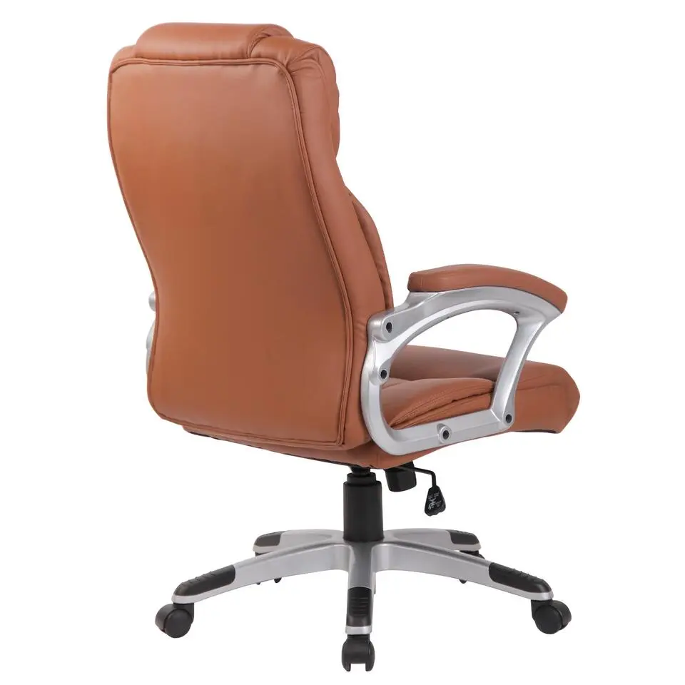 CLP Bureaustoel Texas V2 grijs Frame - Kunstleer - licht bruin