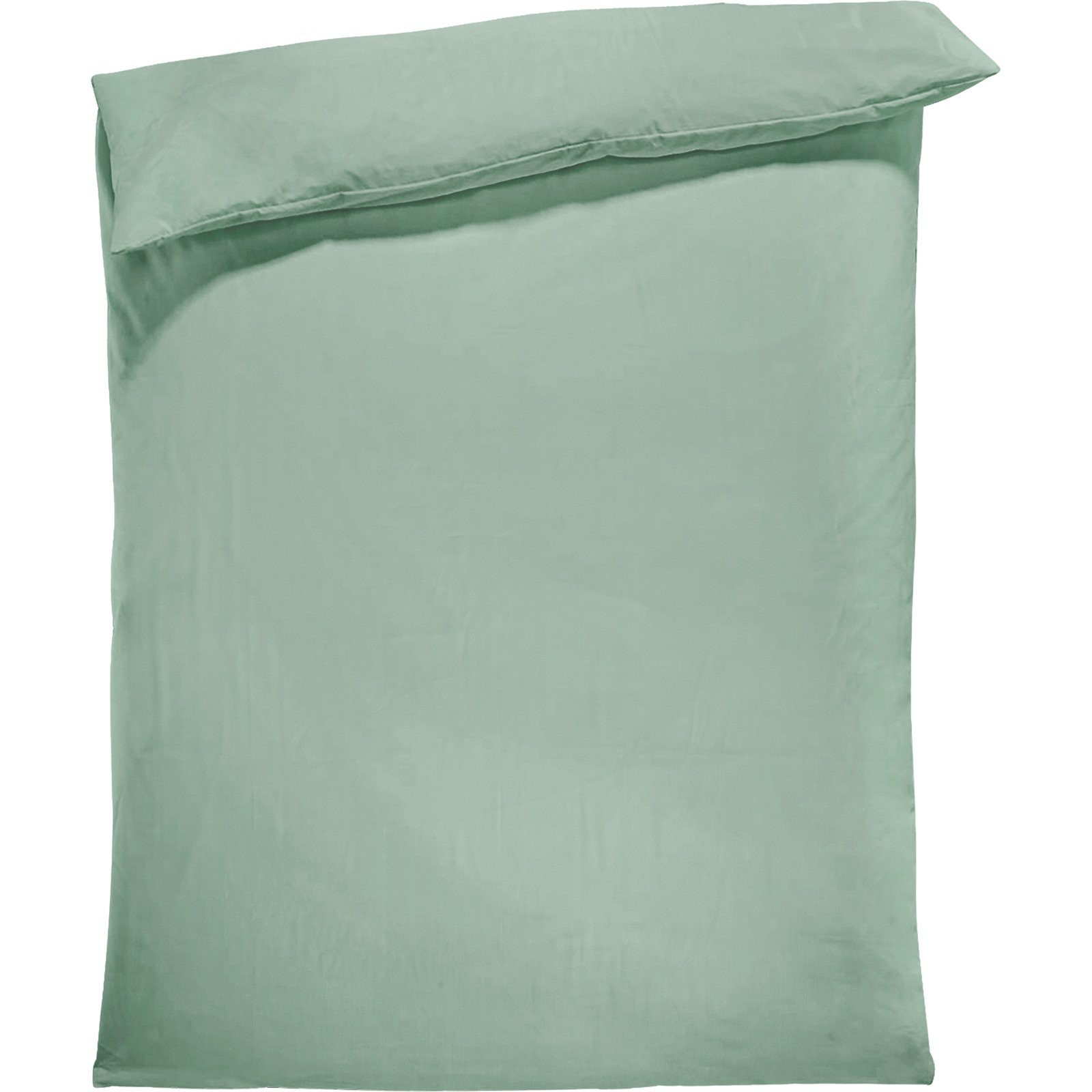 Bettwäsche Tencel Satin unifarben salbeigrün 200x210 Duvet Französisch