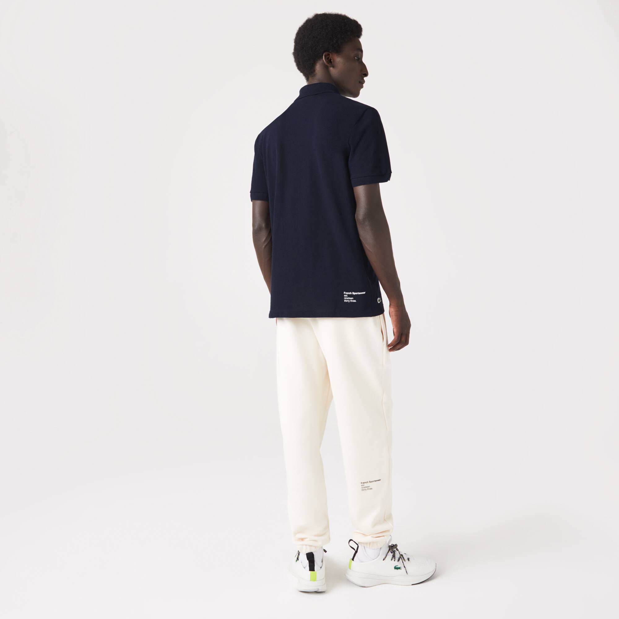 Polo regular fit coton stretch broderie Lacoste Manches Courtes - Bleu - Lacoste - Homme