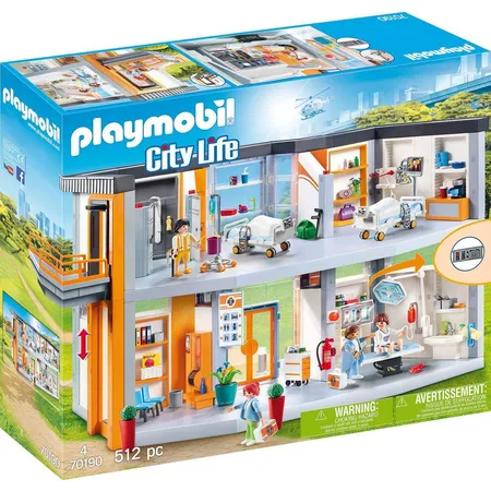PLAYMOBIL® 70190 City Life Großes Krankenhaus mit Einrichtung