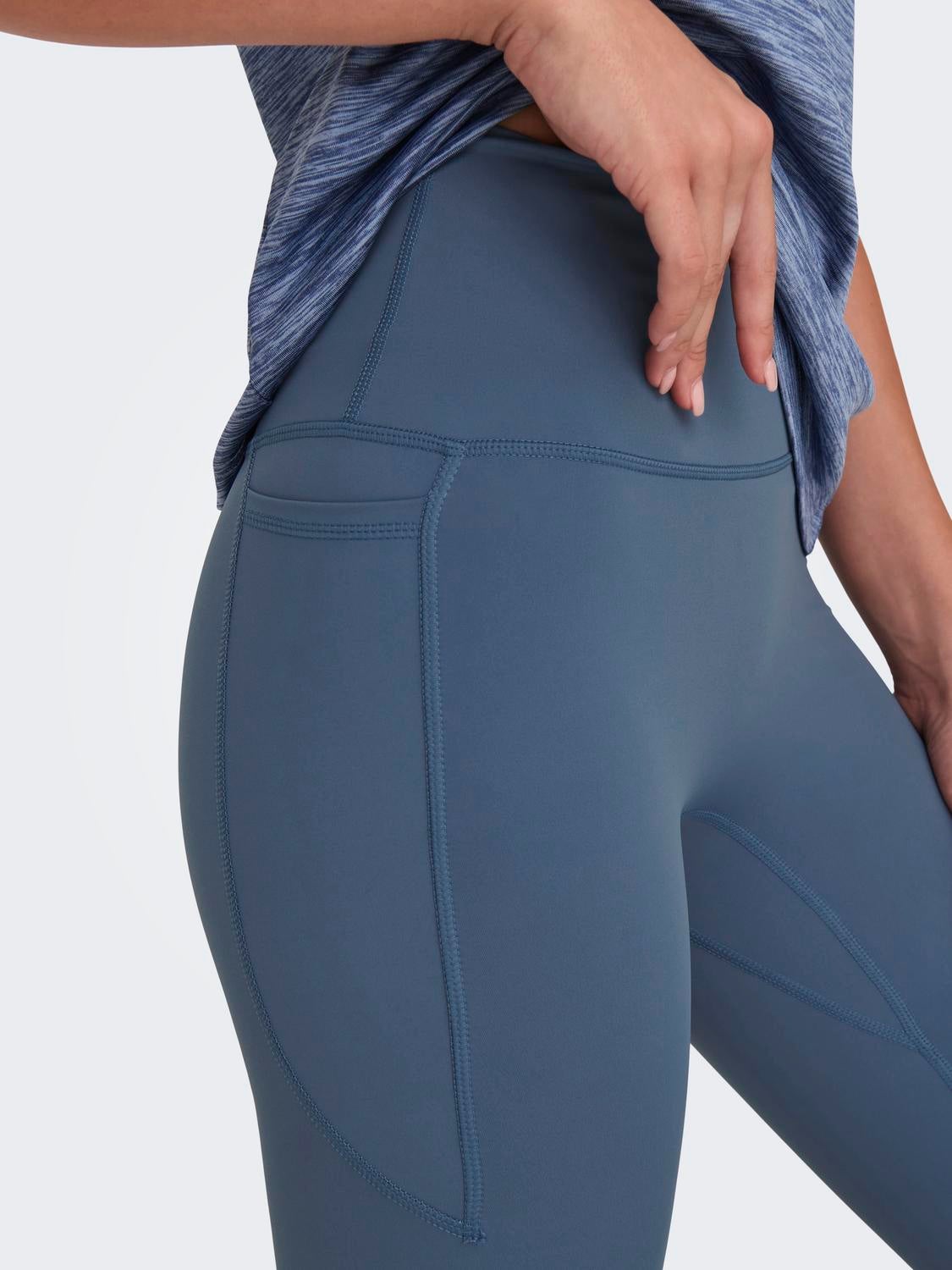ONPJAM-3-SANA Super-High Waist Enger Schnitt Sportleggings Vintage Indigo