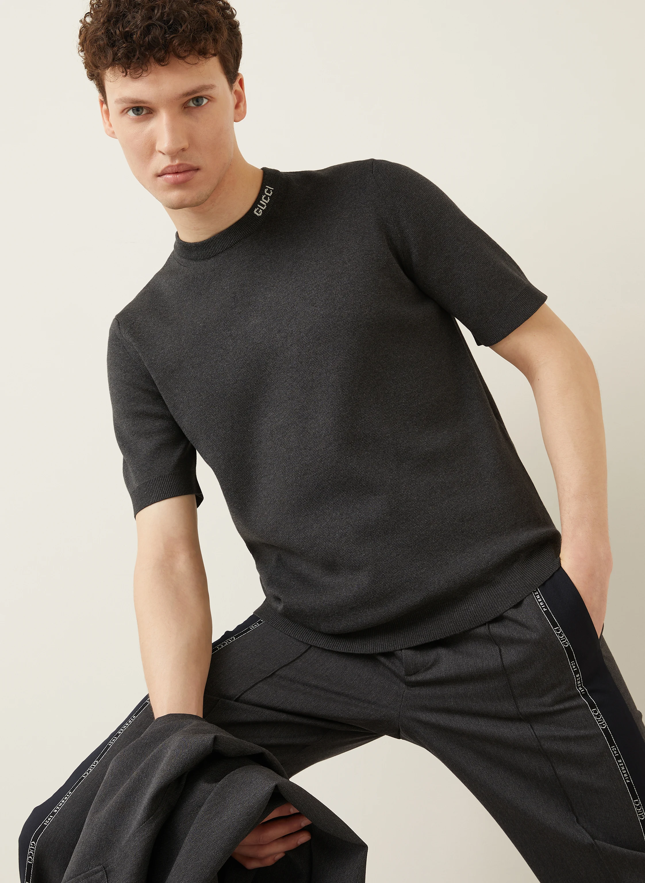 GUCCI Strickshirt mit Seide