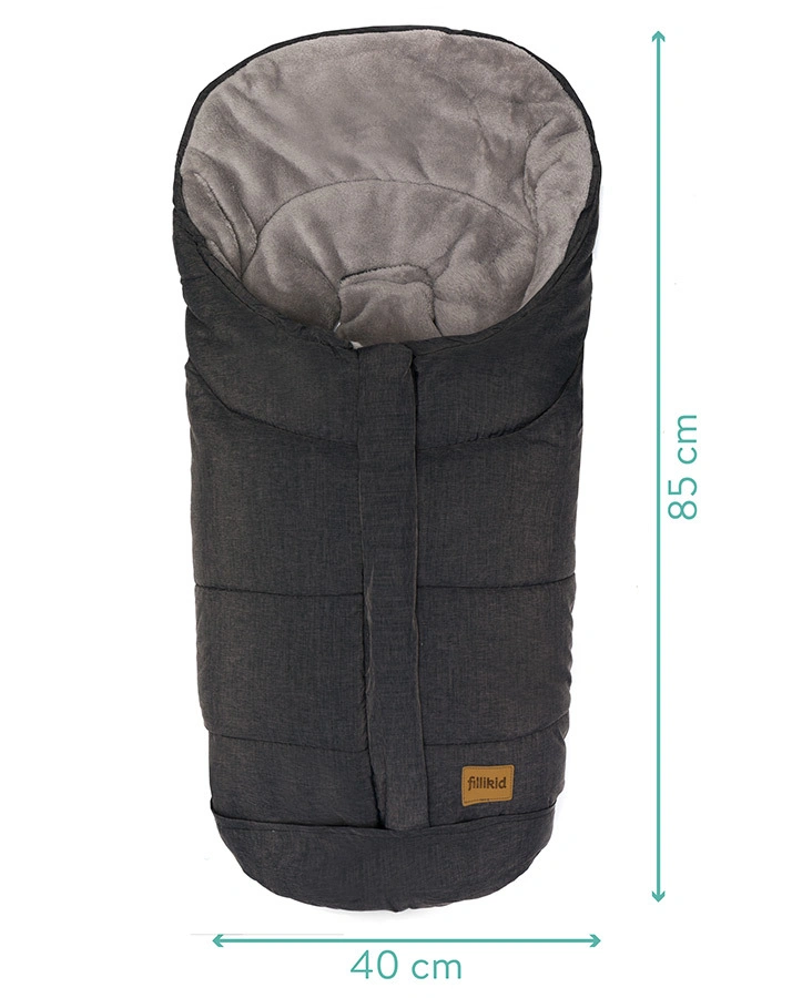 Fußsack EIGER SOFT in schwarz melange