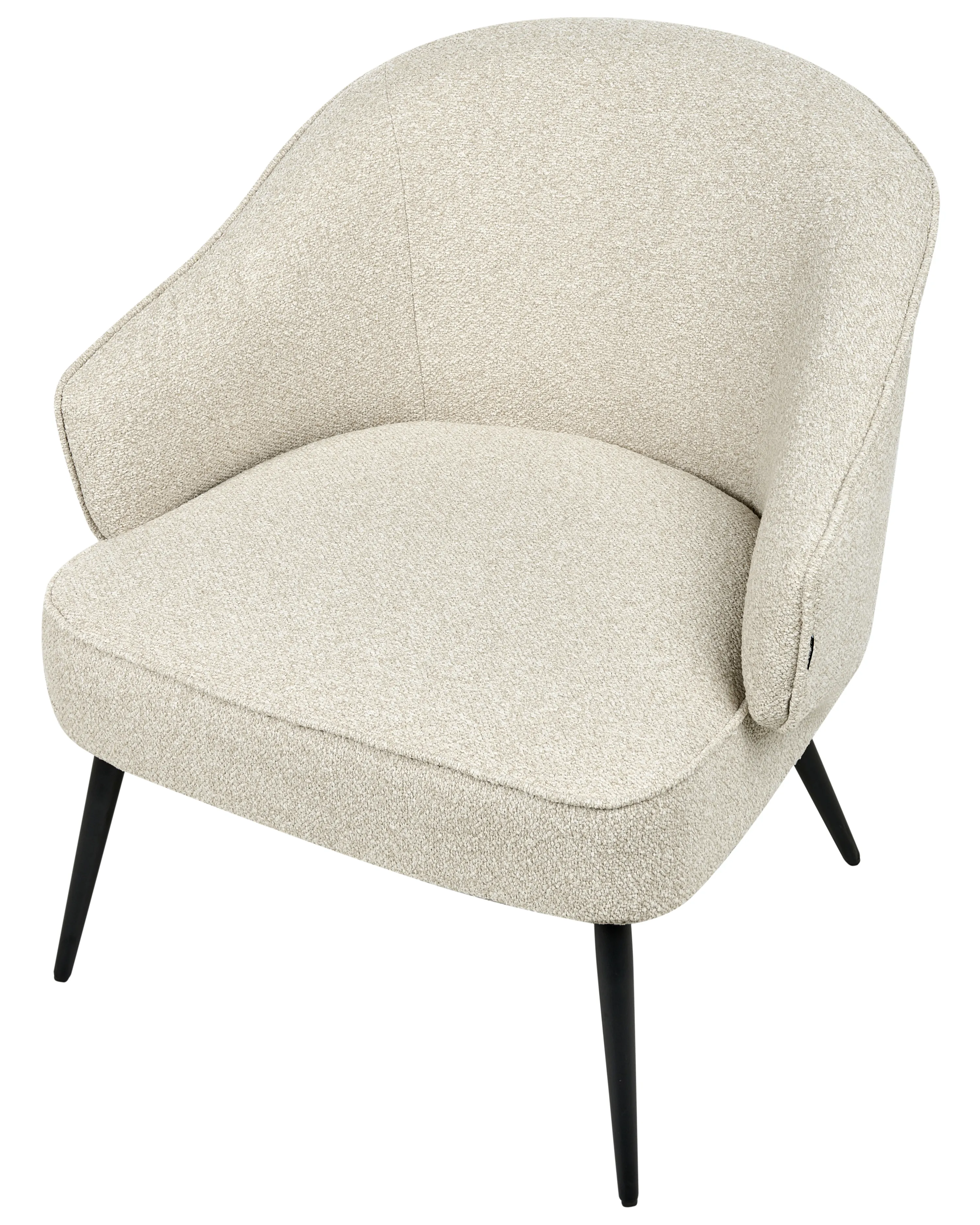 Fauteuil KAYLA Bouclé Lichtbeige