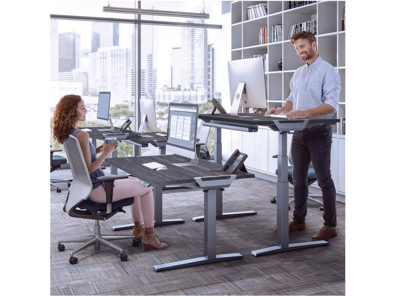 Fellowes Tischplatte Levado 140 x 80 cm, Newport Eiche Platte für den Tisch