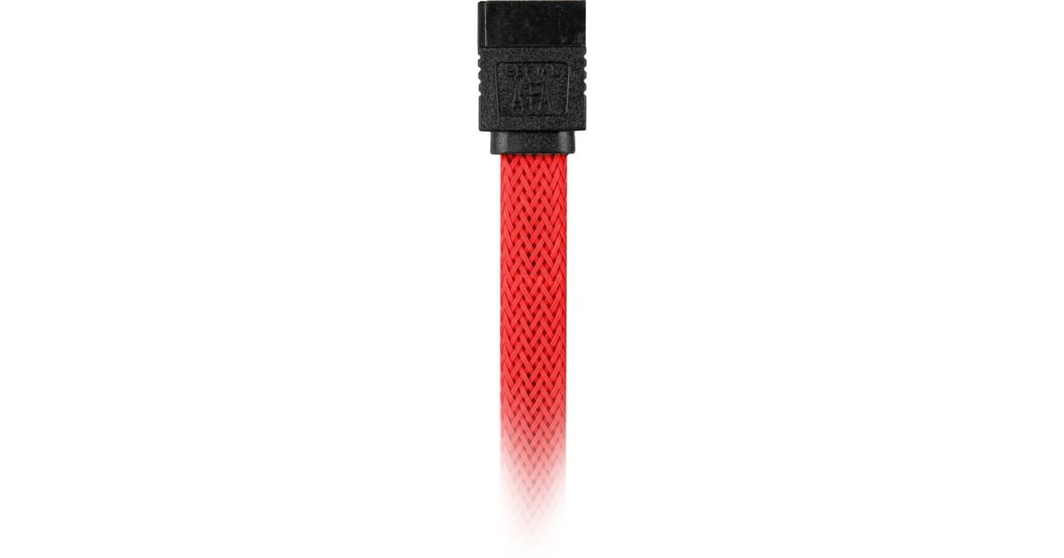 SharkoonSata III sleeve kabel  (Rood, 0,6 meter)