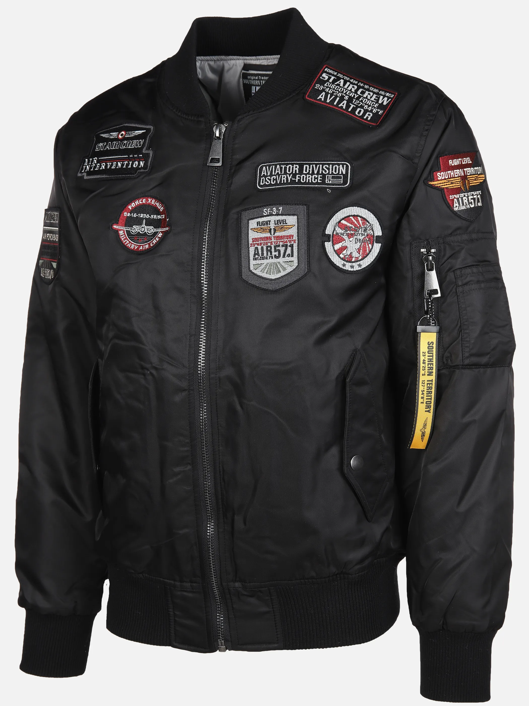 Herren Bomberjacke mit Applikationen