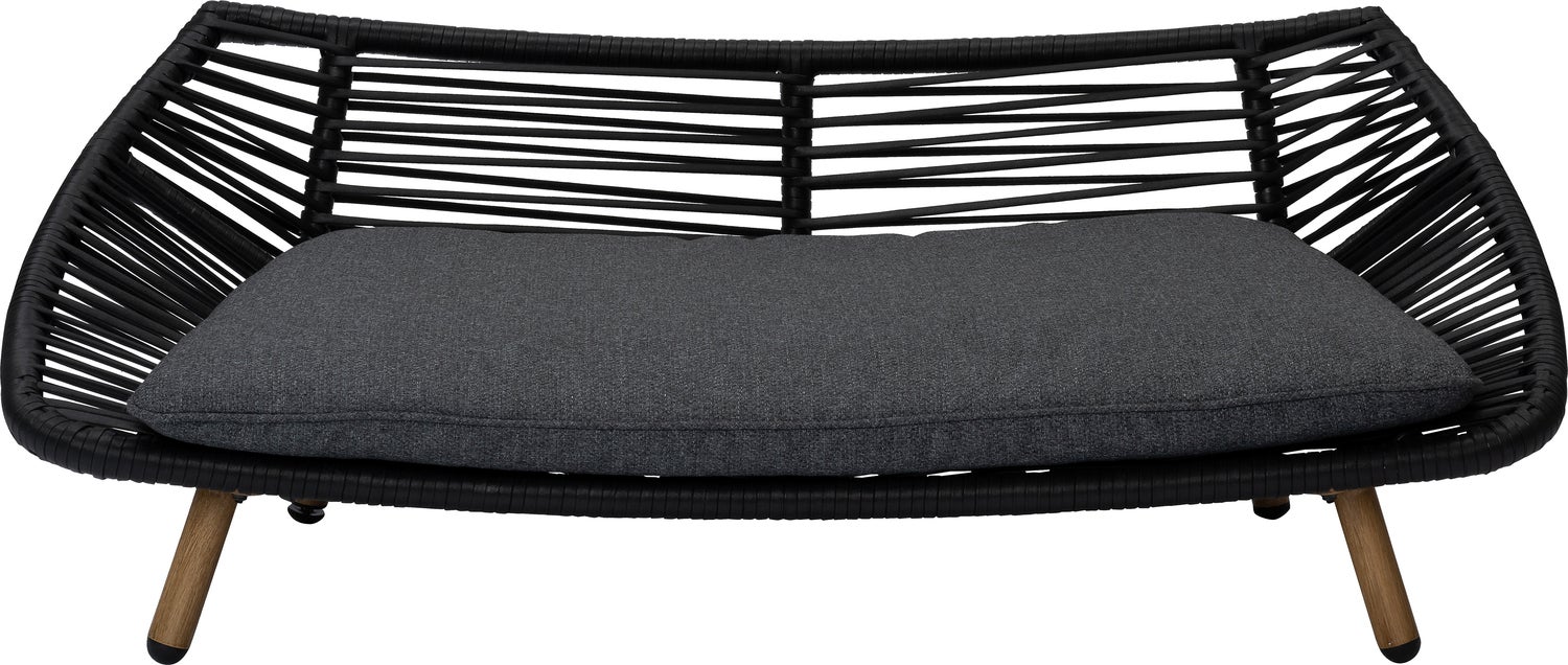 Intratuin honden- en kattenmand Saar zwart 103 x 60 x 37 cm
