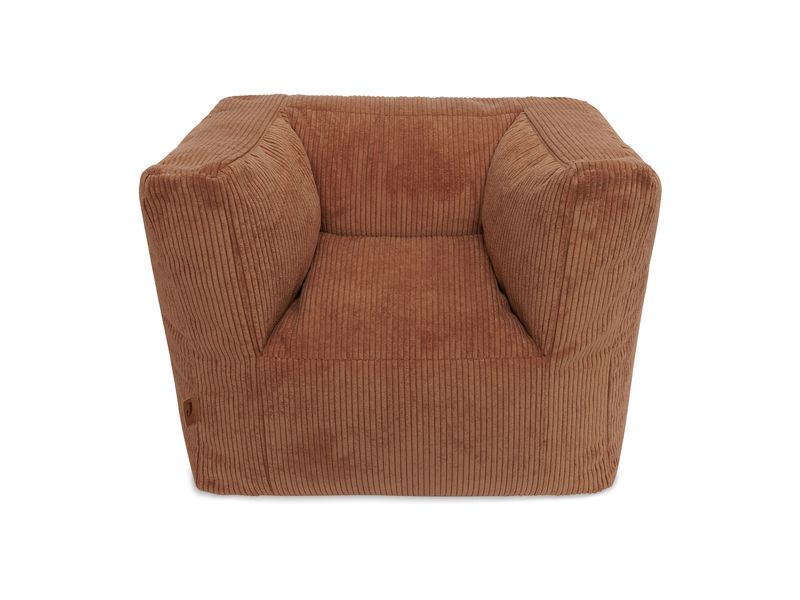 Jollein Kindersessel Corduroy Caramel Gemütlicher Kinderhocker