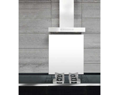 Wenko witte glazen achterwand 60 x 70 cm 53880100