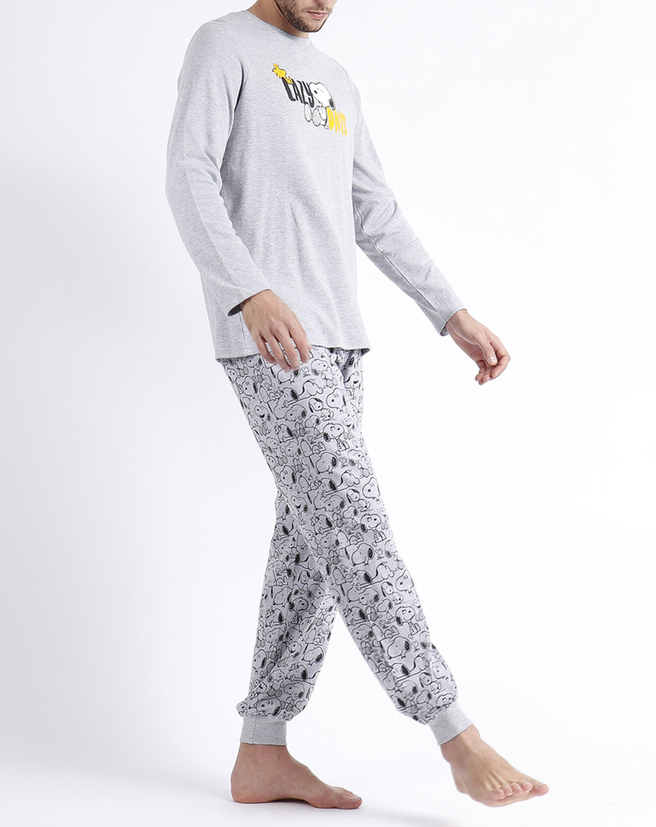 Peanuts Pyjama Smile gris