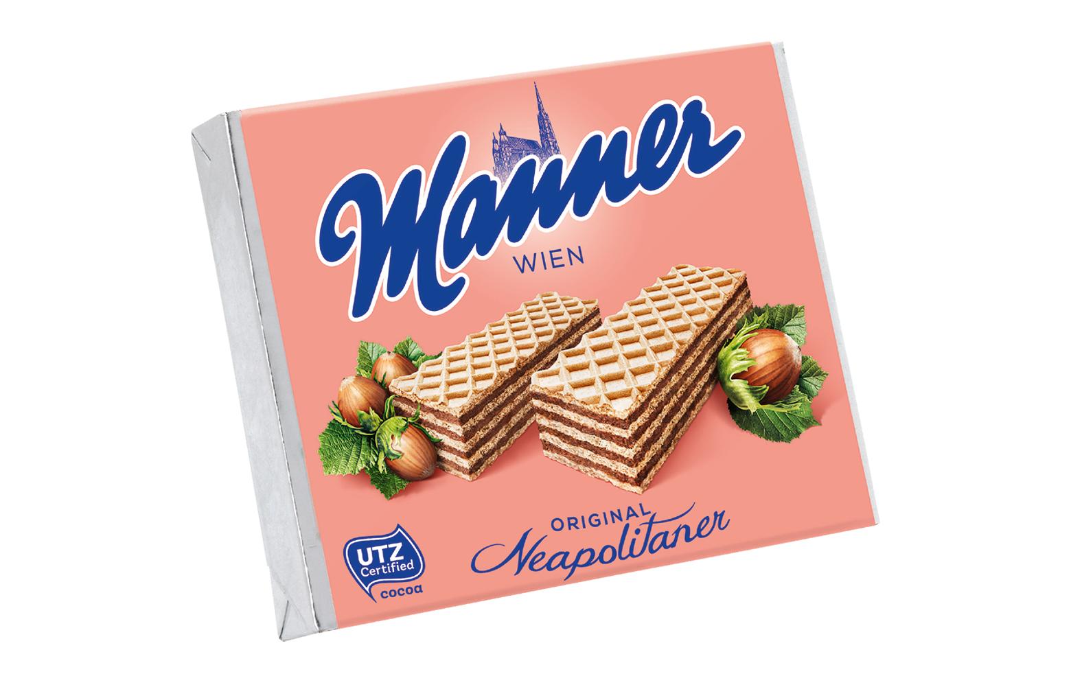 Original Neapolitaner 75 gKnusprige Waffelschnitte mit Haselnusscremefüllung