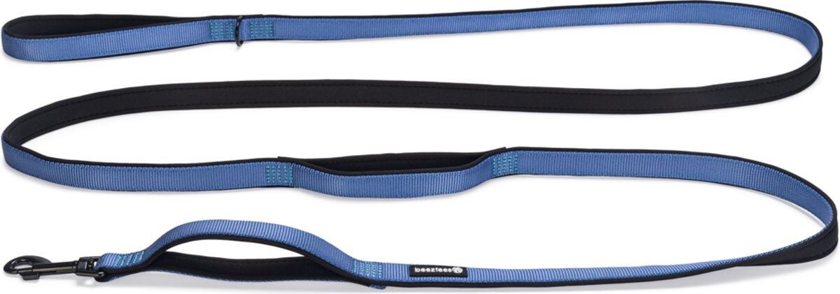 Beeztees Parinca Hondenriem - blauw - 2 cm - 300 cm