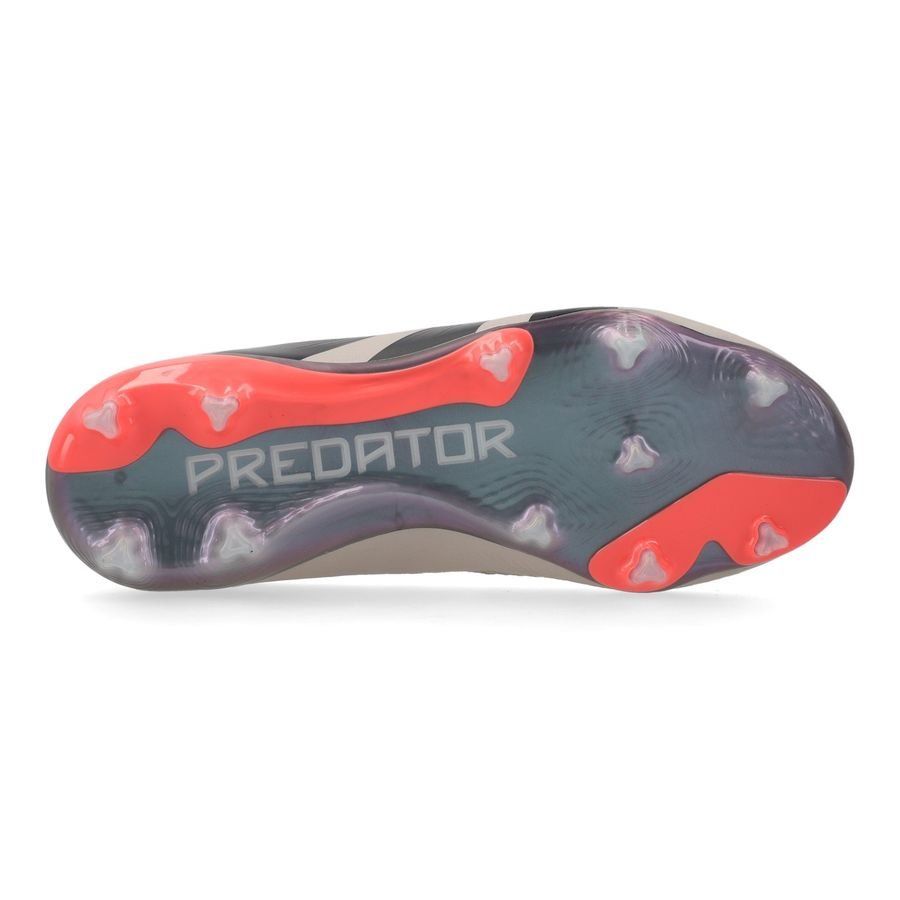 adidas Predator Elite Laceless FG Vivid Horizon - Argenté/Aurora Black/Gris Enfant