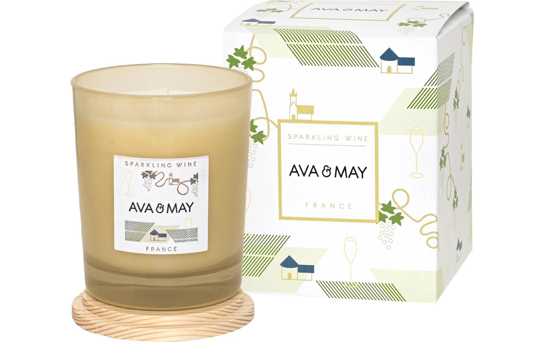 AVA & MAY Duftkerze »Sparking Wine 180 g«