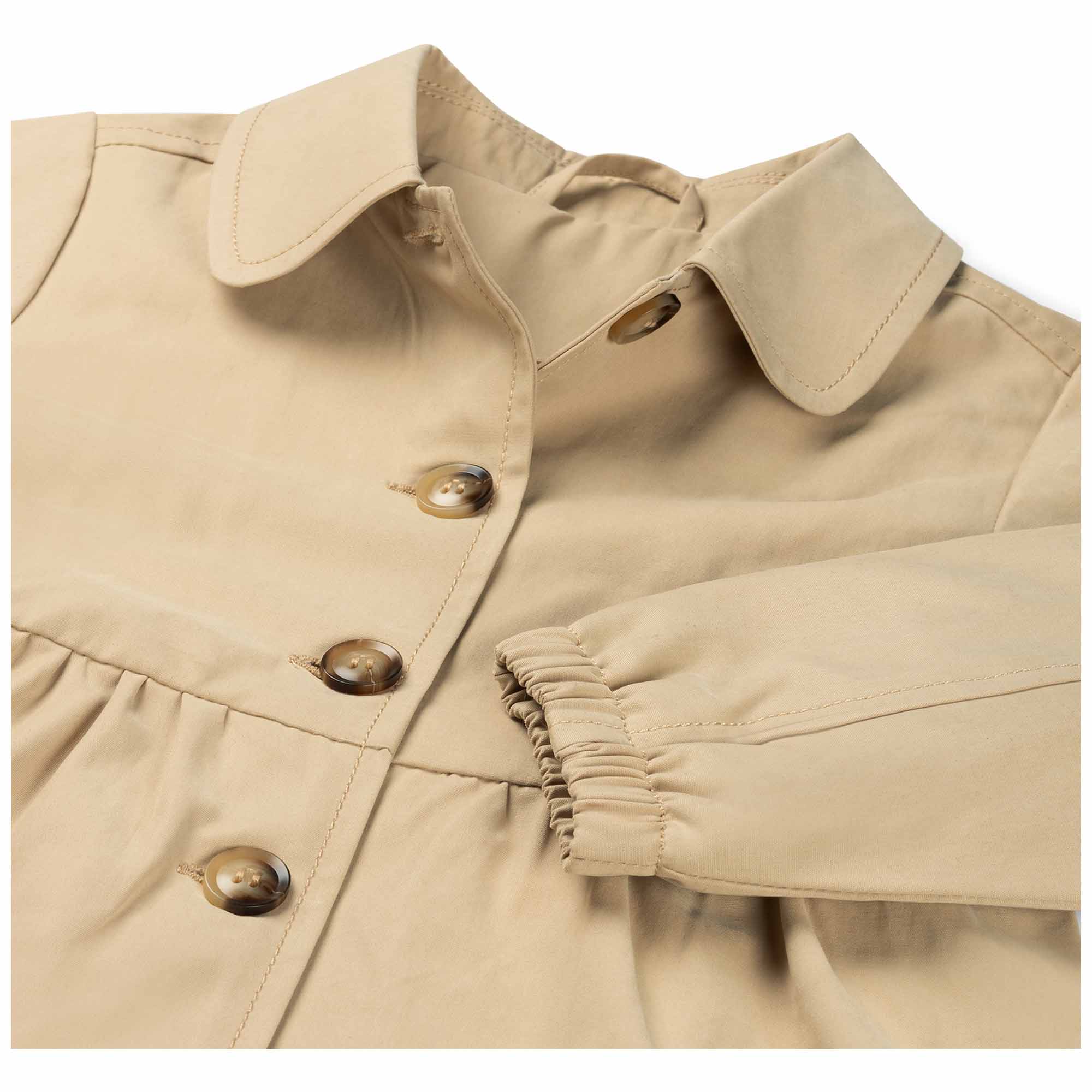 Prénatal baby zomer trenchcoat lange mouwen effen beige