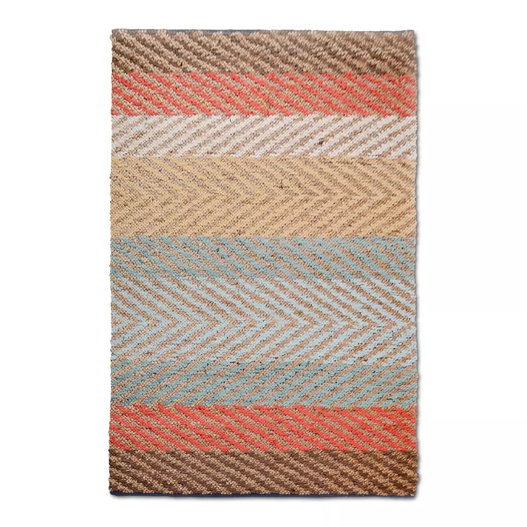 Designteppich Pastel Stripe 65 x 135 cm
