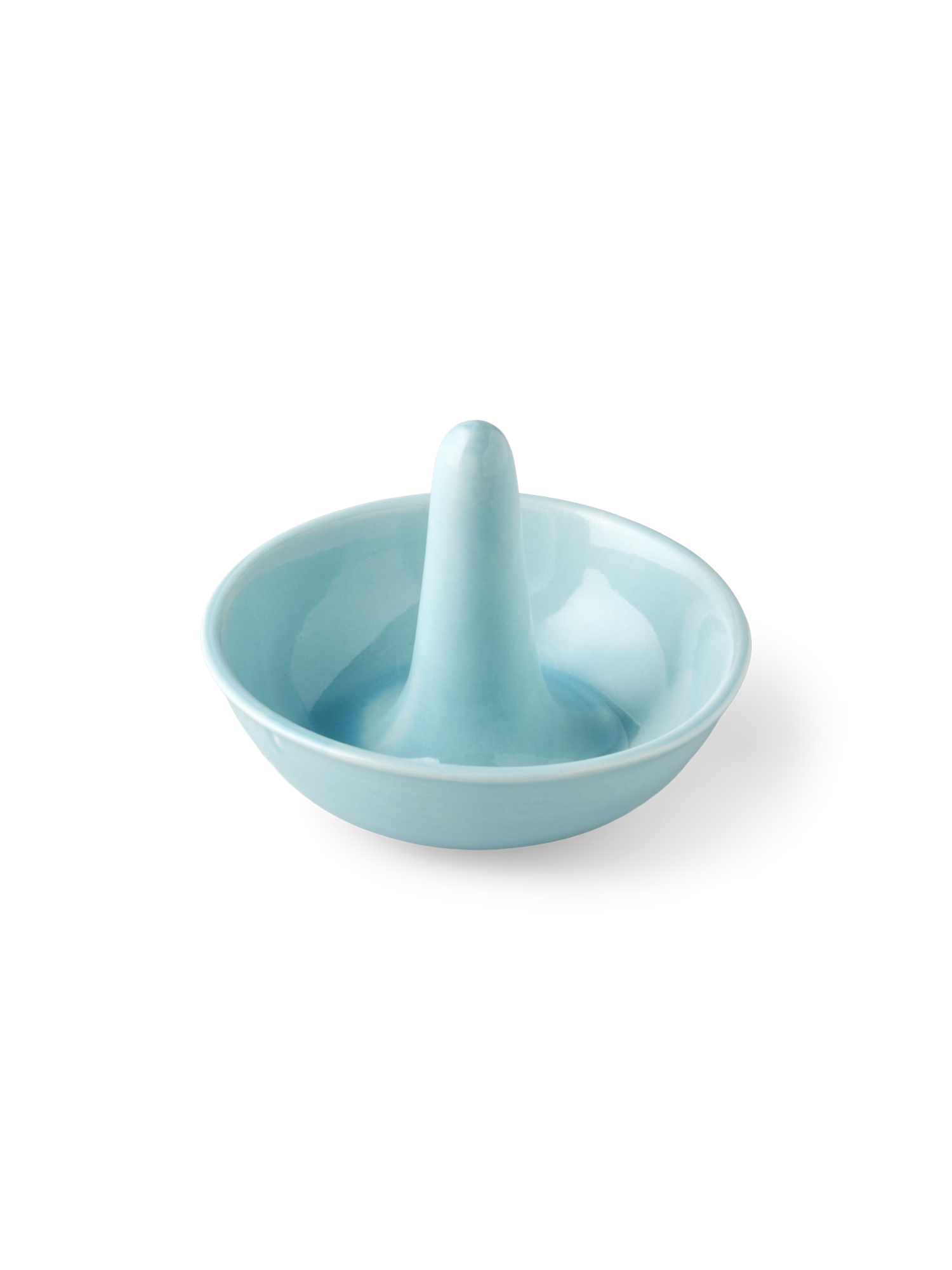 Smykkeskål | Keramik. Ø9 x 6,8 cm. | Smokey Blue