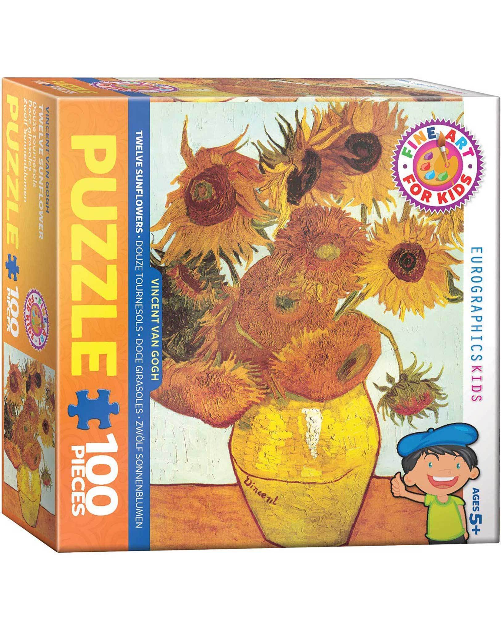 Zwölf Sonnenblumen in einer Vase von van Gogh (Puzzle)