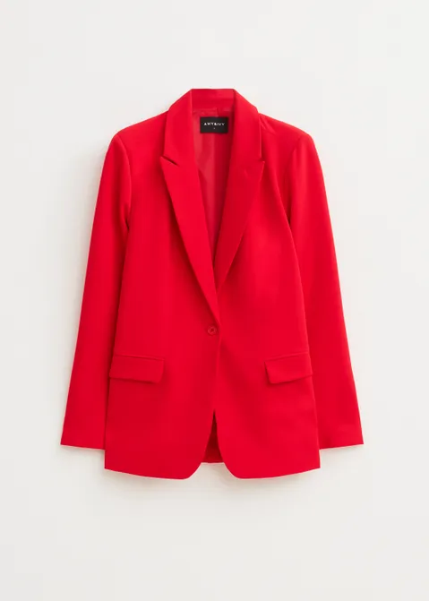 Oversized blazer rood (ROO)