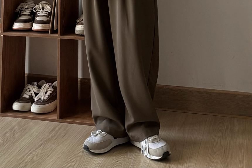 Zoslane - V-hals effen vest met knoopjes en split