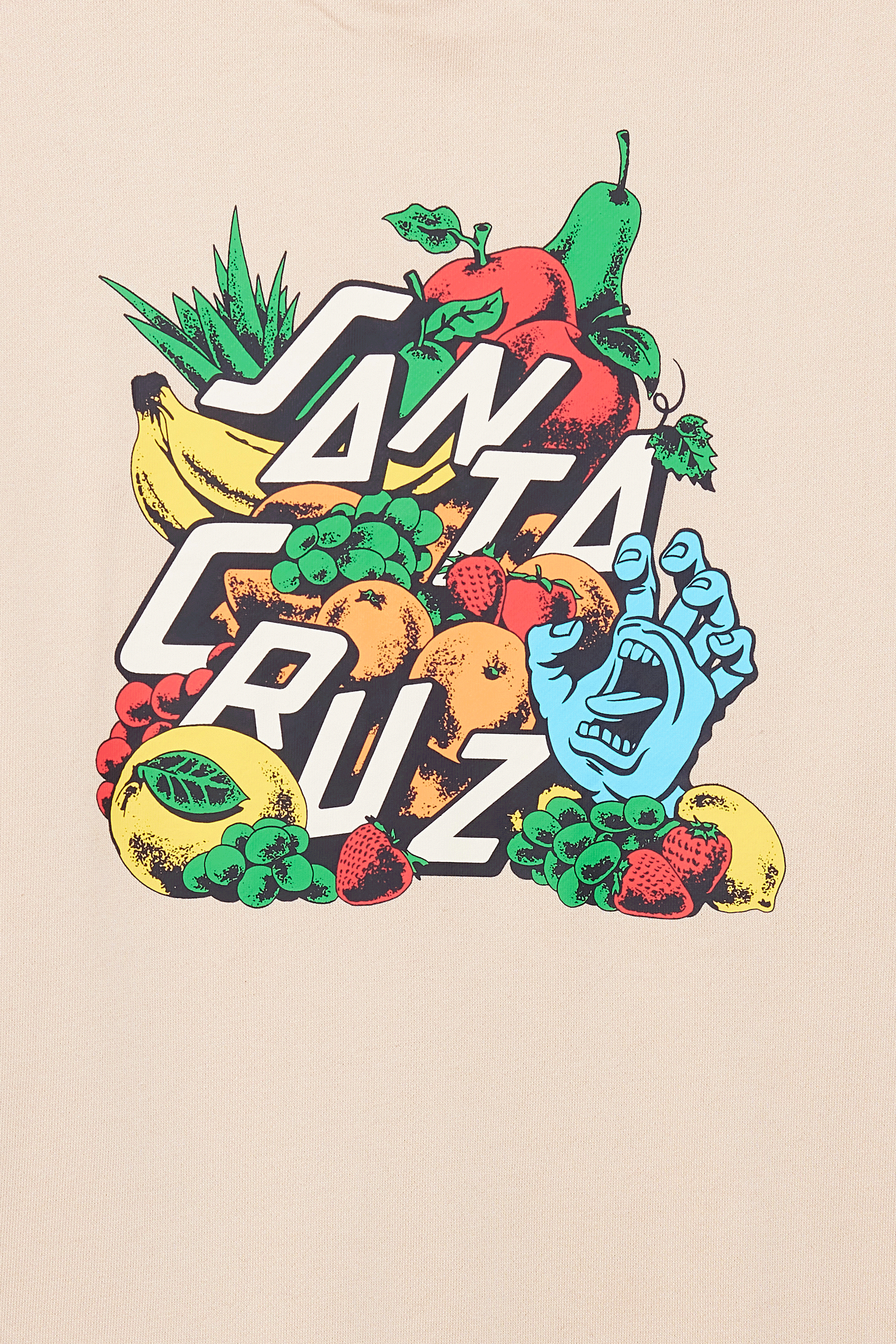 SANTA CRUZ Hoodie Platter Hood Beige