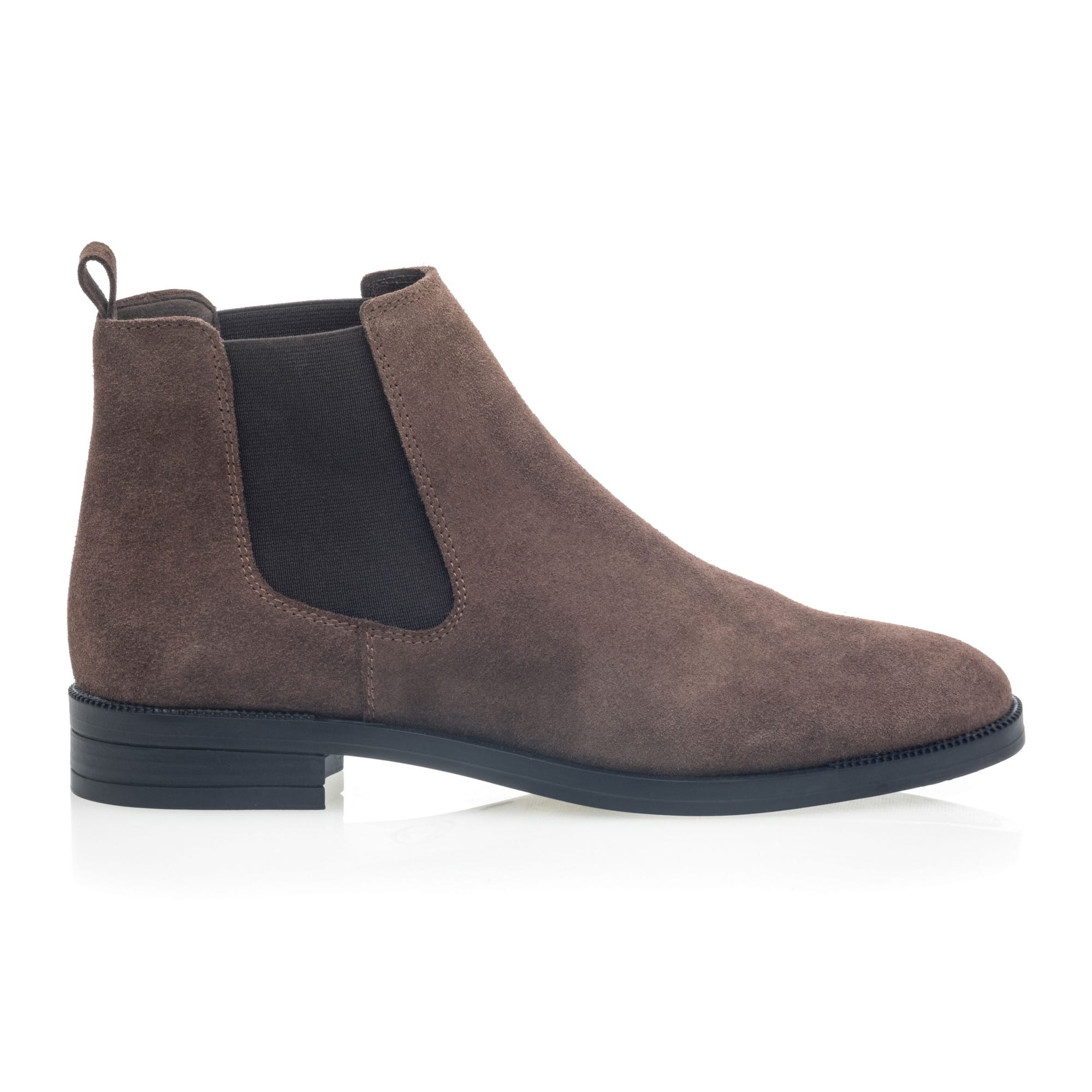 Boots chelsea Femme en cuir taupe