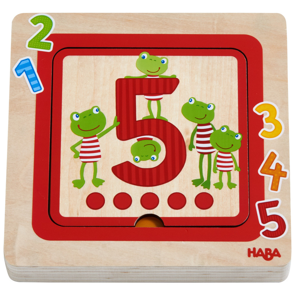 Puzzle en Bois - Amis des chiffres-10 pièces