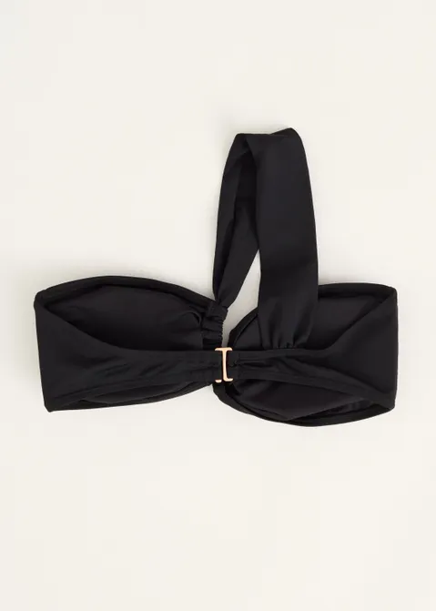 Bandeau bikini top zwart (ZWART)