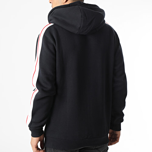 Sweat Capuche A Bandes Paiger SHQ17626 Noir