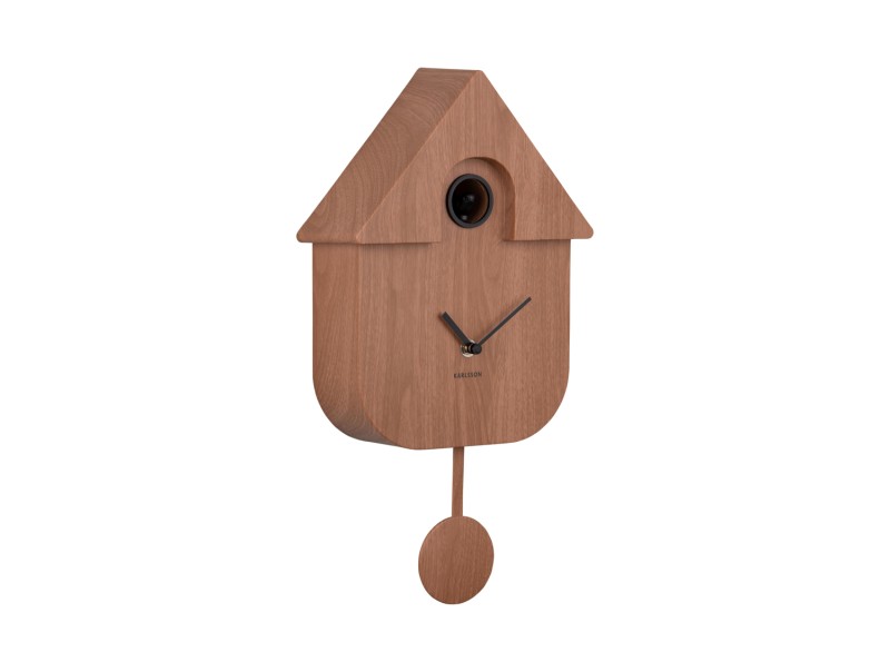 Wall Clock Modern Cuckoo KA5768TB Turquoise blue